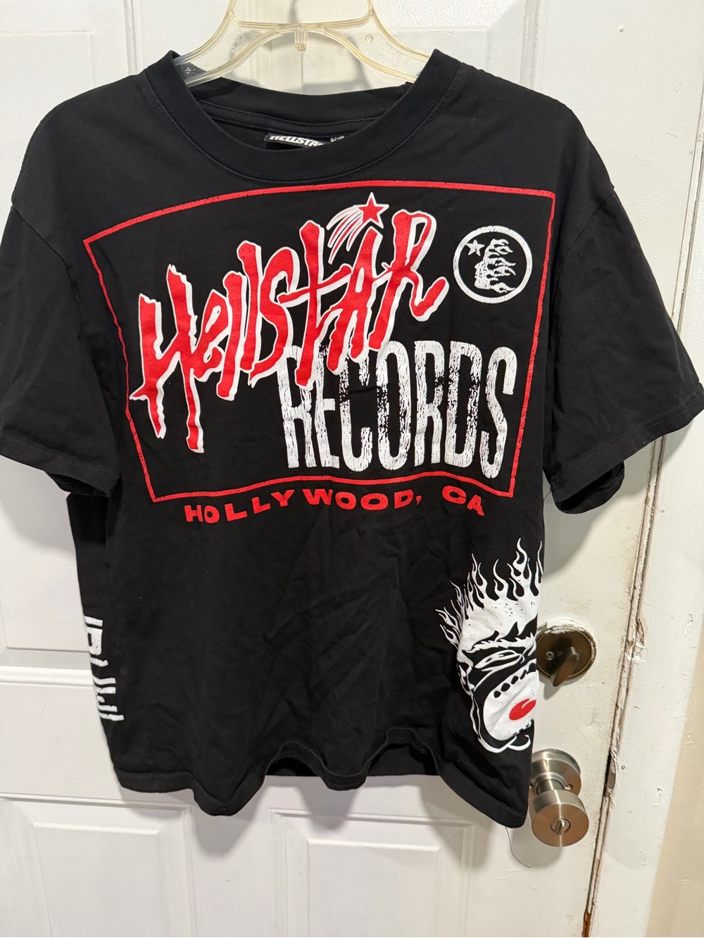Hellstar Records Graphic Tee - Black with Red & White Print